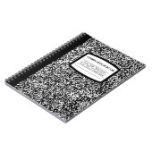 Livre de composition personnalisé Noir/Blanc École (Côté gauche)