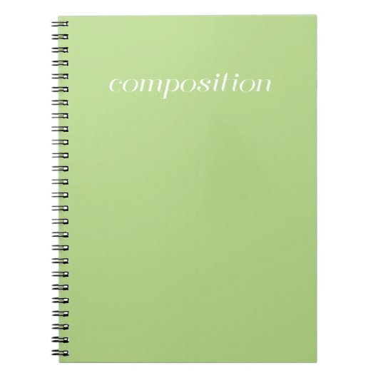 Livre de composition - vert (Devant)