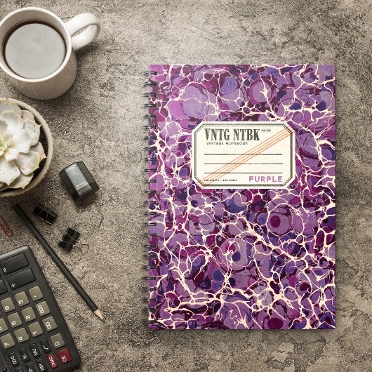 Livre de composition vintage Purple VNTG NTBK
