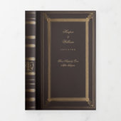 Livre de conte de château Tri-Fold Mariage (Page de couverture)