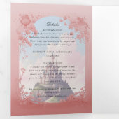 Livre de conte de château Tri-Fold Mariage (Intérieur en premier)