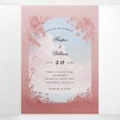 Livre de conte de château Tri-Fold Mariage (Intérieur au milieu)