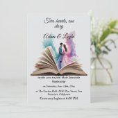 Livre de Conte de Fées Un Histoire Invitation de M (Debout devant)