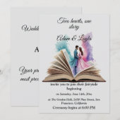 Livre de Conte de Fées Un Histoire Invitation de M (Devant / Derrière)