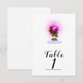 Livre de contes magiques enchantés numéro de table (Devant / Derrière)