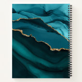 Livre de Cookbook Turquoise Aqua Blue Agate Geode  (Dos)