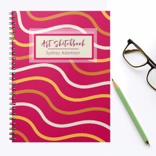 Livre de croquis d'art personnalisé BOHO Journal t