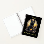 Livre de croquis de chat noir gothique (Intérieur)