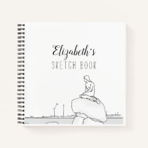 Livre de croquis de Copenhague Mermaid