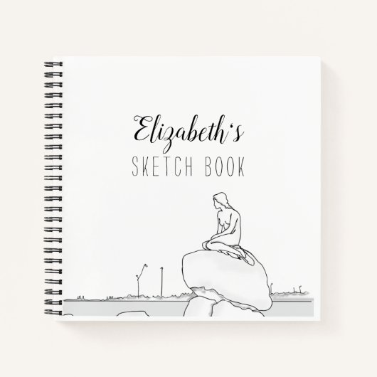 Livre de croquis de Copenhague Mermaid (Devant)