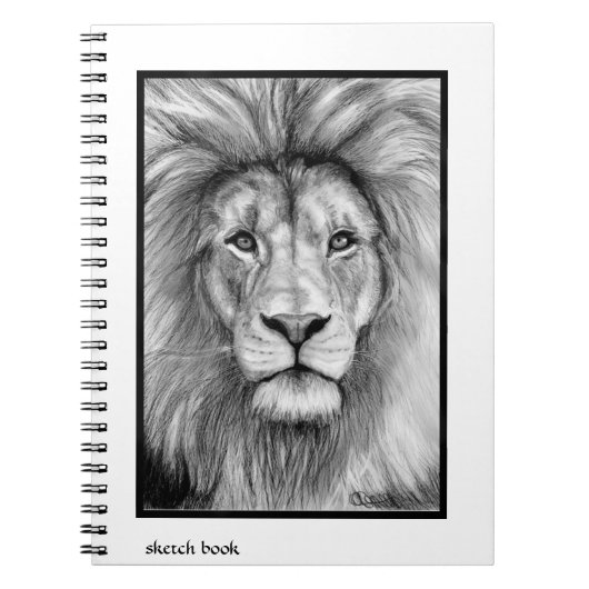 Livre de croquis de lion (Devant)