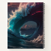 Livre de croquis de monogramme noir et blanc perso (Dos)