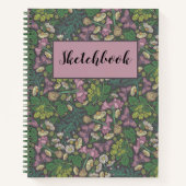 Livre de croquis de papillon violet de marguerite (Devant)