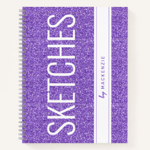 Livre de croquis de Parties scintillant Lavende vi