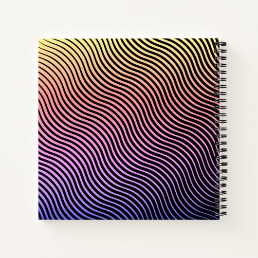 Livre de croquis des ondes optiques personnalisées (Dos)