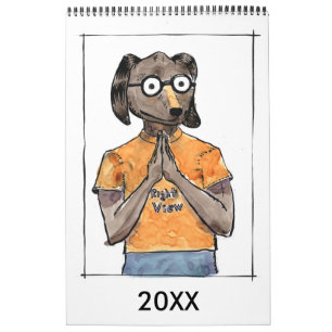 Livre de croquis en stylet et en encre Calendrier
