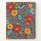 Livre De Croquis Floral Artiste Avec Nom (Dos)