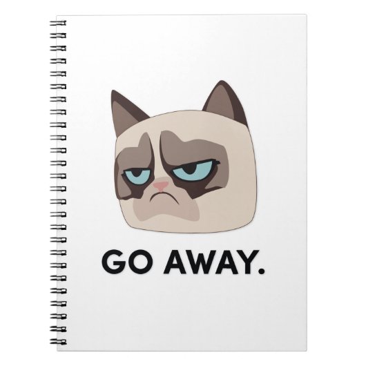 Livre de croquis Grumpy Cat "Go Away" (Devant)