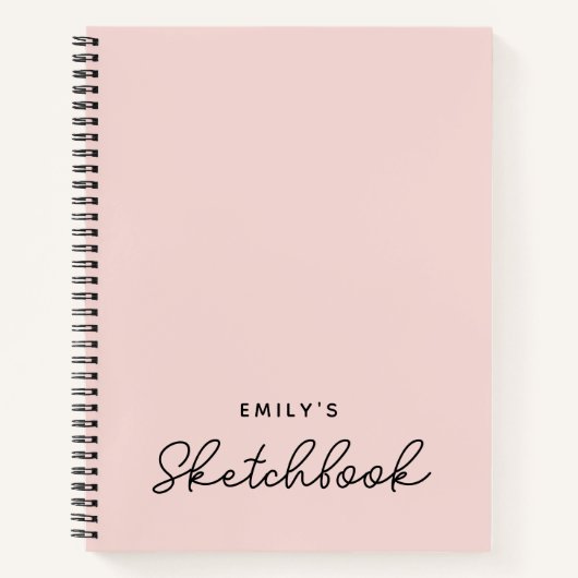 Livre de croquis manuscrit Monoline Calligraphy Bl (Devant)