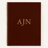 Livre de croquis Monogramme Carnet Cadeau (Devant)