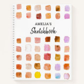 Livre de croquis personnalisé Motif aquarelle (Devant)