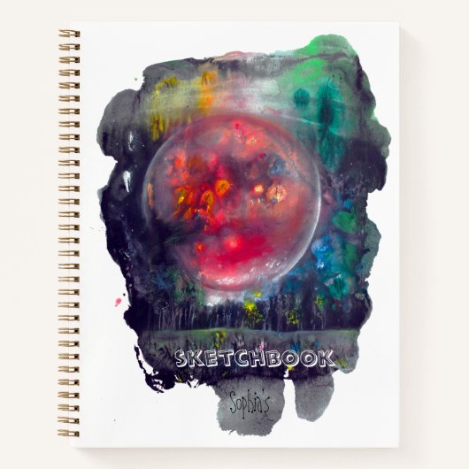 Livre de croquis Red Planet Space Modern (Devant)