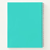 Livre de croquis Turquoise et Grey (Dos)