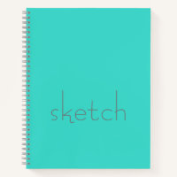 Livre de croquis Turquoise et Grey
