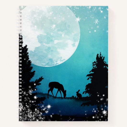 Livre de croquis Winter Woodland & Deer (Devant)