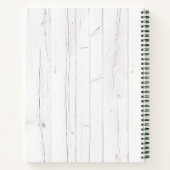 Livre de cuisine citron aquarelle blanc bois rusti (Dos)