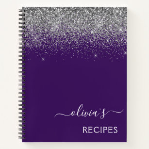 Livre de cuisine Recette Argent Purple Parties sci