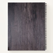 Livre de la famille Automne Bois rustique Feuilles (Dos)