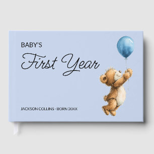 Livre de la première année de bébé, ours en peluch