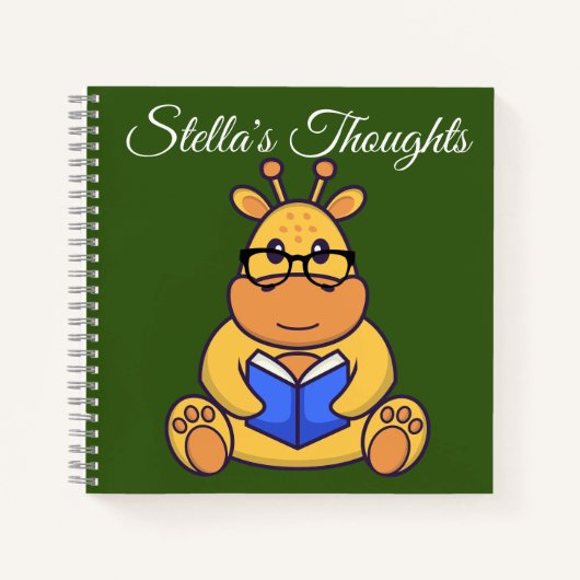 Livre de lecture de Giraffe Spectaculaire Cute (Devant)