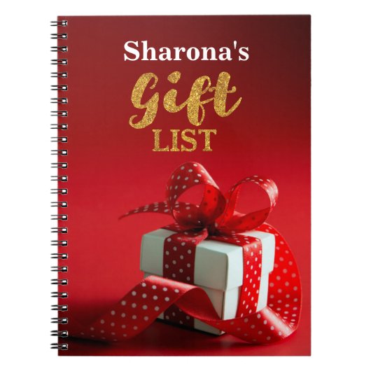 Livre de liste cadeau personnalisé (Devant)