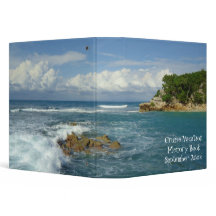 Livre de mémoire de vacances de paysage marin de