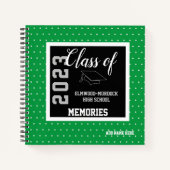 Livre de mémoire sur les diplômes du lycée vert (Devant)