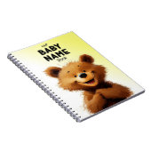 Livre de noms de bébé ours mignon (Côté Droit)