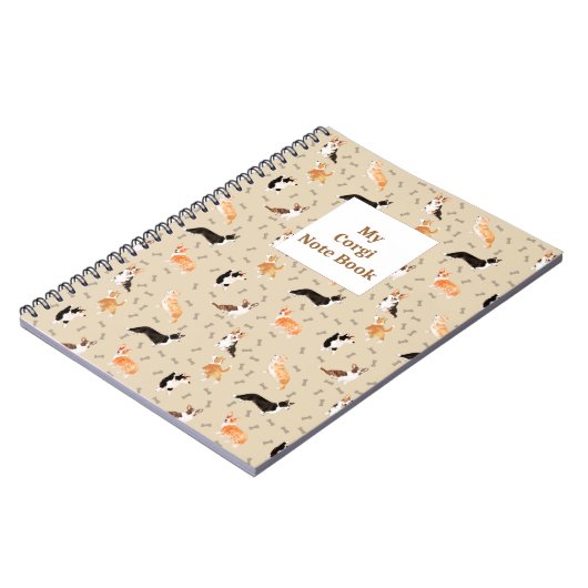 Livre de notes de Corgi mixte (Côté gauche)