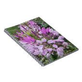 Livre de notes de fleurs violettes (Côté Droit)