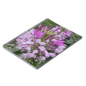 Livre de notes de fleurs violettes (Côté gauche)