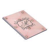 Livre de notes de losange à bille rose vif (Côté Droit)