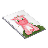 Livre de notes de vache rose mignon (Côté Droit)