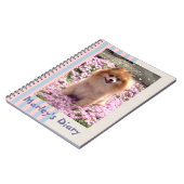 Livre de notes| Fleurs roses de Poméranie (Côté gauche)