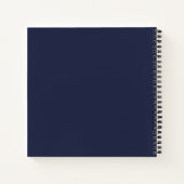 Livre de notes géométriques Gold Midnight Blue 8,5 (Dos)