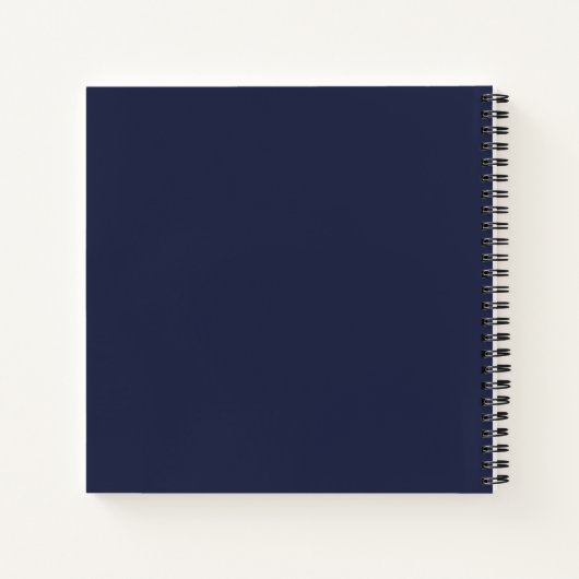 Livre de notes géométriques Gold Midnight Blue 8,5 (Dos)