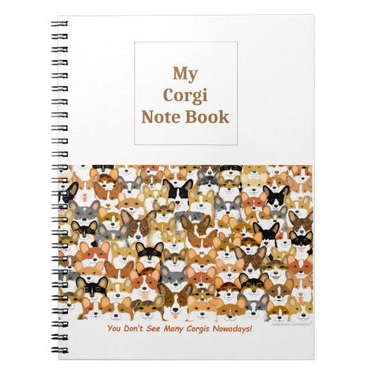 Livre de notes multi-corgi (Devant)