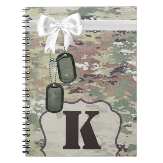 Livre de notes personnalisé Armée OCP Camo Camo Un (Devant)