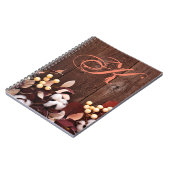 Livre de notes personnalisées Branche de coton sur (Côté gauche)