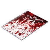 Livre de notes personnalisées Splatter de sang Vam (Côté gauche)